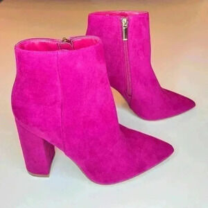 Shoe Dazzle Womens Minda Block Heel Bootie Size 6.5